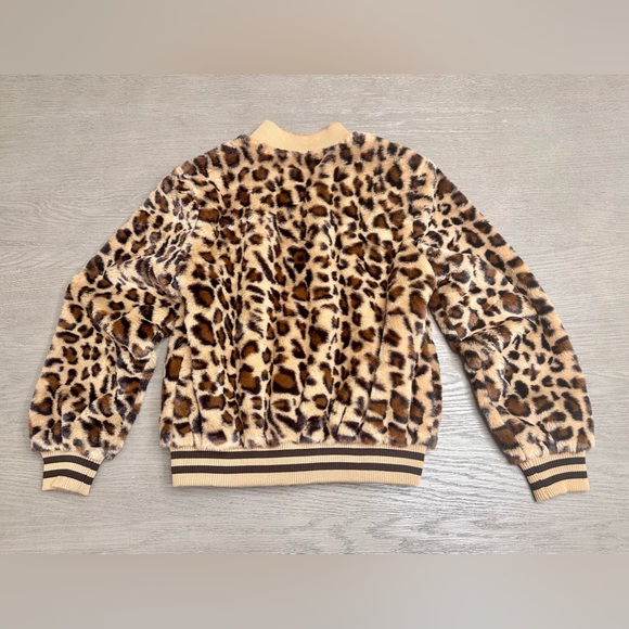 Leopard Bomber Jacket by Metric Knits - Size Medium - Picture 2 of 8